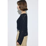 テープヤーンドルマンニットトップス | AZUL BY MOUSSY | 詳細画像3