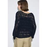 テープヤーンドルマンニットトップス | AZUL BY MOUSSY | 詳細画像4