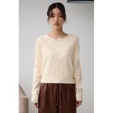 デザインジャガードニットトップス | AZUL BY MOUSSY | 詳細画像4