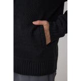 ガーターボアジップニット フーディー | AZUL BY MOUSSY | 詳細画像13 