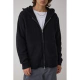 BLK | ガーターボアジップニット フーディー | AZUL BY MOUSSY