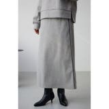 L/GRY1 | アッシュクウールライクスカート | AZUL BY MOUSSY