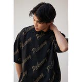 ゴールド総柄半袖ニットトップス | AZUL BY MOUSSY | 詳細画像12