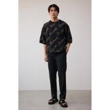 ゴールド総柄半袖ニットトップス | AZUL BY MOUSSY | 詳細画像14