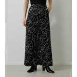 柄BLK5 | LINE DRAWING PRINT PT | AZUL BY MOUSSY