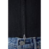 Wジップ配色リブカーディガン | AZUL BY MOUSSY | 詳細画像10