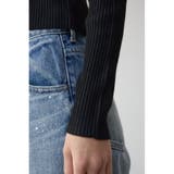Wジップ配色リブカーディガン | AZUL BY MOUSSY | 詳細画像9