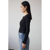 Wジップ配色リブカーディガン | AZUL BY MOUSSY | 詳細画像5