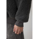 シープボア×スウェット切替防風ブルゾン | AZUL BY MOUSSY | 詳細画像39 