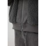 シープボア×スウェット切替防風ブルゾン | AZUL BY MOUSSY | 詳細画像40 