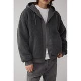 C.GRY | シープボア×スウェット切替防風ブルゾン | AZUL BY MOUSSY