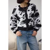 柄BLK5 | 2WAY花柄ジャガードカーディガン | AZUL BY MOUSSY