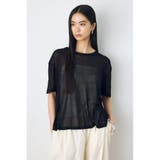 BLK | シアールーズ半袖ニット | AZUL BY MOUSSY