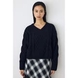 着丈バリエVネックニット | AZUL BY MOUSSY | 詳細画像26