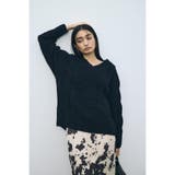 着丈バリエVネックニット | AZUL BY MOUSSY | 詳細画像15