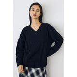 着丈バリエVネックニット | AZUL BY MOUSSY | 詳細画像17
