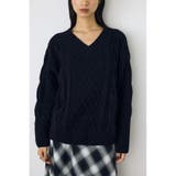 着丈バリエVネックニット | AZUL BY MOUSSY | 詳細画像19