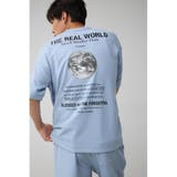 L/BLU1 | ARCANUMビッグTEE | AZUL BY MOUSSY