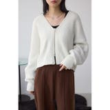 IVOY3 | WZIPベロアラメモールカーデ | AZUL BY MOUSSY