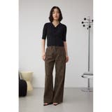 レースアップ5分袖ポロカラーニット | AZUL BY MOUSSY | 詳細画像12