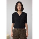 レースアップ5分袖ポロカラーニット | AZUL BY MOUSSY | 詳細画像13