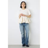 フレアヘムペプラムカットトップス | AZUL BY MOUSSY | 詳細画像4 