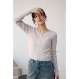 Wジップ配色リブカーディガン | AZUL BY MOUSSY | 詳細画像24