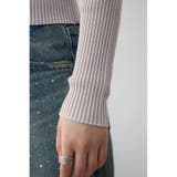 Wジップ配色リブカーディガン | AZUL BY MOUSSY | 詳細画像32