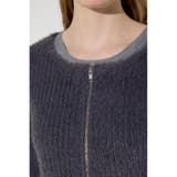 Wジップシャギーカーデセットニットワンピース | AZUL BY MOUSSY | 詳細画像36 