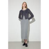 GRY | Wジップシャギーカーデセットニットワンピース | AZUL BY MOUSSY