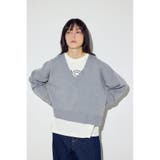 スウェットライクVネックニット | AZUL BY MOUSSY | 詳細画像32 