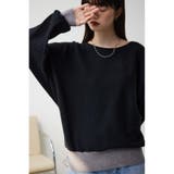 バイカラードルマンニットプルオーバー | AZUL BY MOUSSY | 詳細画像34