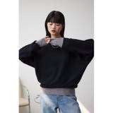 バイカラードルマンニットプルオーバー | AZUL BY MOUSSY | 詳細画像35