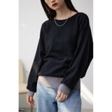 D/GRY3 | バイカラードルマンニットプルオーバー | AZUL BY MOUSSY