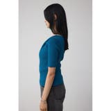 ドレープデザイン5分袖リブニット | AZUL BY MOUSSY | 詳細画像25