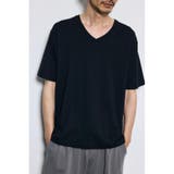 BLK | 超長綿フライスV/NTEE | AZUL BY MOUSSY