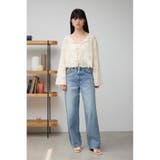 メッシュパターンカーディガン | AZUL BY MOUSSY | 詳細画像3