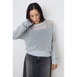 クロップドメッシュニット | AZUL BY MOUSSY | 詳細画像24 