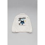 O/WHT1 | BACK EMBROIDERY BLOUSON | AZUL BY MOUSSY