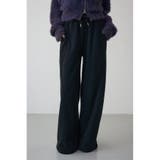 BLK | 切り替えデザインスウェットワイドパンツ | AZUL BY MOUSSY