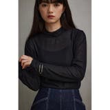 シアーリブハイネックトップス | AZUL BY MOUSSY | 詳細画像12 