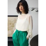 ボリュームスリーブシアーニット | AZUL BY MOUSSY | 詳細画像3