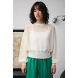 ボリュームスリーブシアーニット | AZUL BY MOUSSY | 詳細画像5
