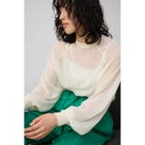 IVOY3 | ボリュームスリーブシアーニット | AZUL BY MOUSSY