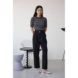 ベルトタックテーパードパンツ | AZUL BY MOUSSY | 詳細画像3