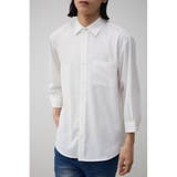 WHT | ソフトジョーゼット7分袖シャツ | AZUL BY MOUSSY