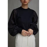 袖シアー袖リブトップス | AZUL BY MOUSSY | 詳細画像11 