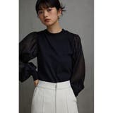 袖シアー袖リブトップス | AZUL BY MOUSSY | 詳細画像12 