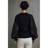 袖シアー袖リブトップス | AZUL BY MOUSSY | 詳細画像17 
