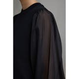袖シアー袖リブトップス | AZUL BY MOUSSY | 詳細画像19 